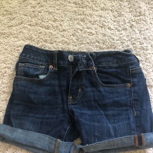 American eagle super stretch jean shorts